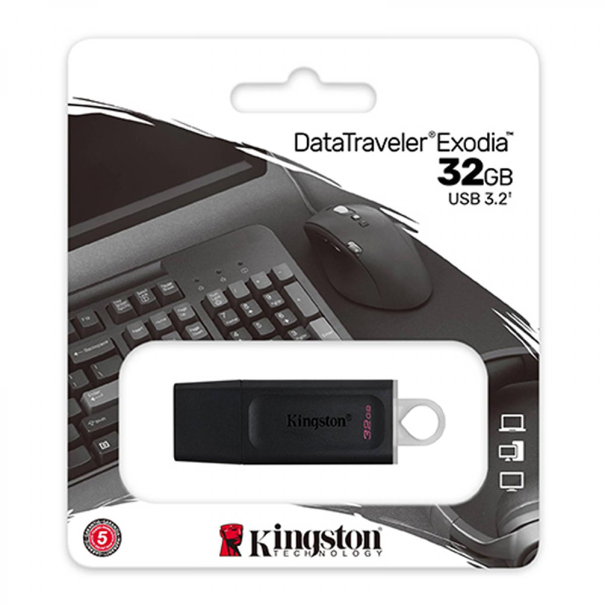 Kingston Flash 32GB DataTraveler Exodia - USB 3.2 Kingston Flash 32GB DataTraveler Exodia - USB 3.2